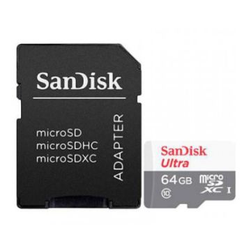 SanDisk Ultra microSDHC White/Gray 64GB - Flashgeheugenkaart