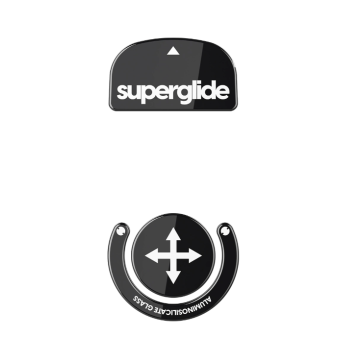 Superglide Glass Skates for Logitech G Pro X Superlight Black - Muisvoeten