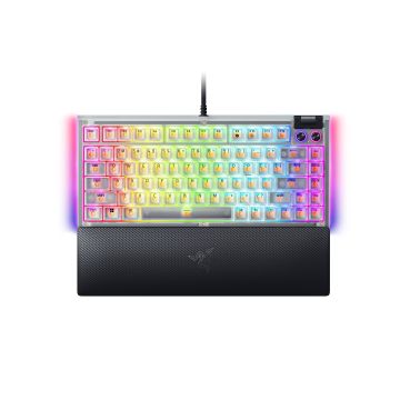 Razer BlackWidow V4 75%, Qwerty US, Phantom White - Toetsenbord