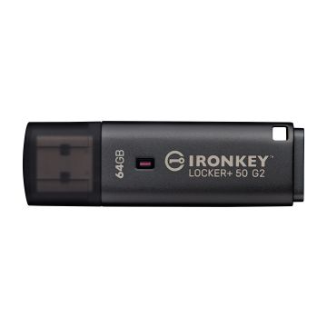 Kingston IronKey Locker+ 50 G2 64GB Black - USB-Stick