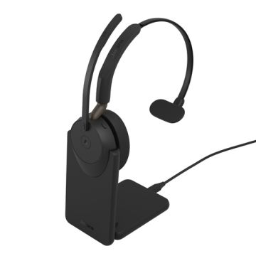 Jabra Evolve3 65 MS Mono Black (USB-C) + Oplaadstandaard - Headset