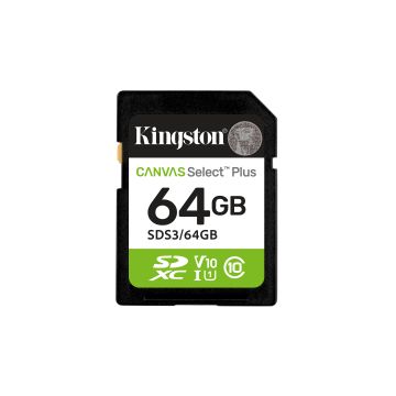Kingston Canvas Select Plus Gen 3 64 GB - Flashgeheugenkaart