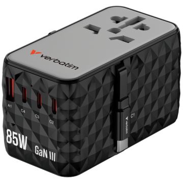 Verbatim Charge 'n' Travel - GaN III universele reisadapter