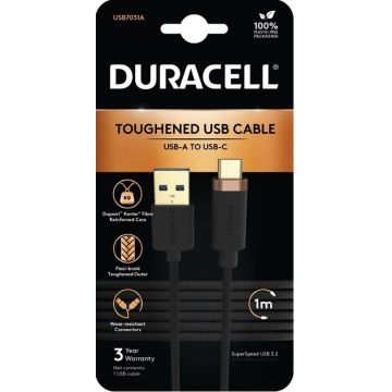 Duracell 1M USB-A-USB-C 3.2 Gen1 Braided