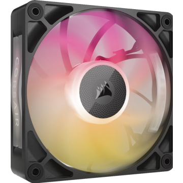 Corsair iCUE LINK RX120 MAX RGB, Ventilator, 12 cm, 400 RPM, 2000 RPM, Zwart