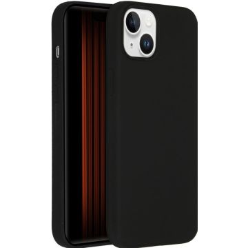 Accezz Liquid Silicone Backcover met MagSafe iPhone 15 Plus - Zwart