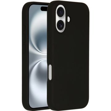 Accezz Liquid Silicone Backcover met MagSafe iPhone 16 - Zwart