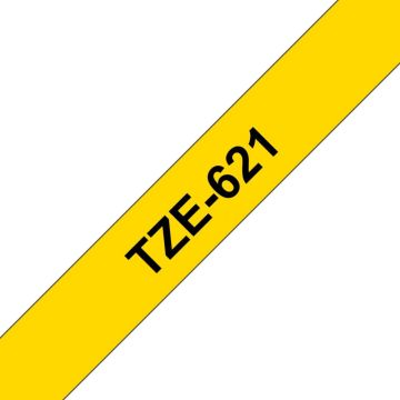 Brother TZe-621 - Zwart op geel