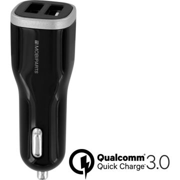 Mobiparts Quick Charge Car Charger Dual USB 5A Black