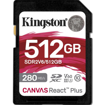 Kingston Canvas React Plus V60 512GB - Flashgeheugenkaart