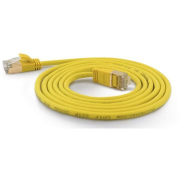 Wantec Patchkabel SSTP CAT7 Ste. CAT6a d=4mm 25,00m geel