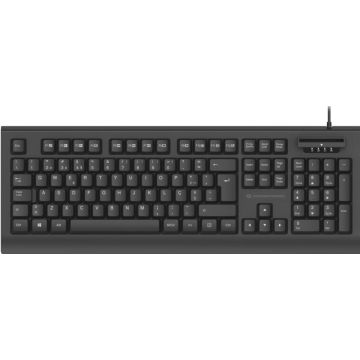 CONCEPTRONIC USB keyboard,Smart ID-kaartlezer portugies. zwart