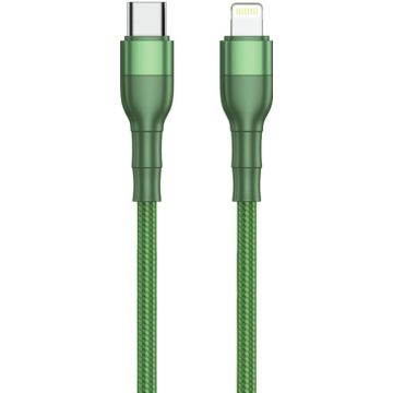 2GO USB Kabel Type C->Lightning groen