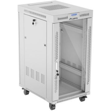 LANBERG 19" 22U 600X800 GRAU GLASTÜR LANBERG RACK EINBAUSCHR