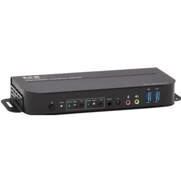Eaton Tripp Lite series DisplayPort USB KVM Switch 2-Port 4K 60Hz HDR DP 1.4 USB Cables - KVM  audio  USB switch