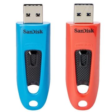 SanDisk Ultra USB 3.0 Flash Drive 64GB Blue, Red Duo Pack - USB-Stick