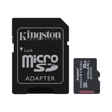 Kingston Industrial microSD 16GB Incl. SD-Adapter - Flashgeheugenkaart