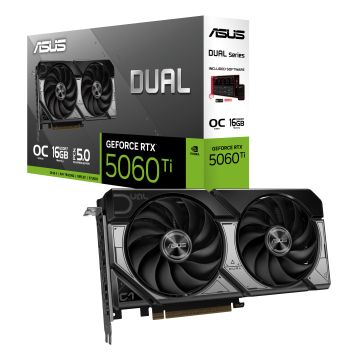 ASUS DUAL GeForce RTX 5060 Ti 16GB OC Edition - Videokaart