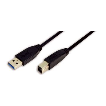 Logilink USB Kabel A -> B St/St 2.00m zwart