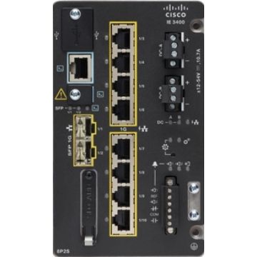 Cisco Catalyst IE3400, Managed, L2/L3, Gigabit Ethernet (10/100/1000), Power over Ethernet (PoE), Rack-montage