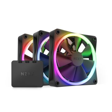 NZXT F120RGB Triple Pack Black - Ventilator
