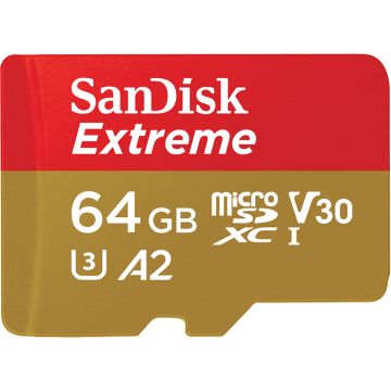 SanDisk Extreme microSDXC V30 64GB - Flashgeheugenkaart