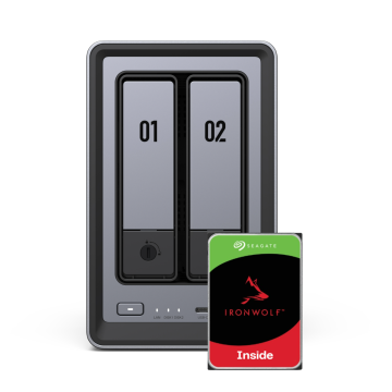 UGREEN NASync DXP2800 - NAS‑server + 2x 4TB Seagate IW HDD