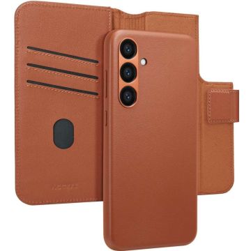 Accezz Leather Bookcase 2-in-1 met MagSafe Samsung Galaxy S23 FE - Sienna Brown