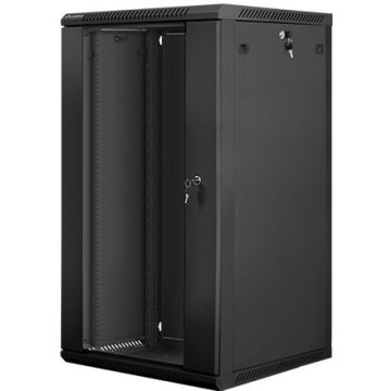 Lanberg Rack Wandbehuizing 19" 22U/600X600 (Flat-Pack) met Gla