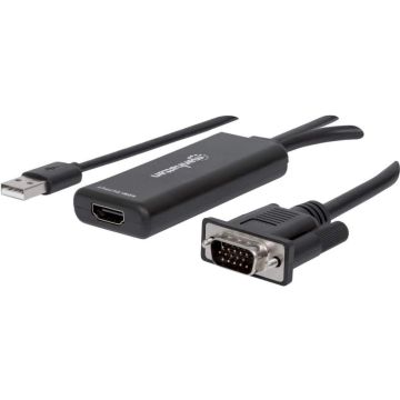 Manhattan HDMI Converter VGA USB wit