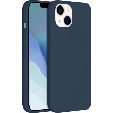 Accezz Liquid Silicone Backcover iPhone 14 - Donkerblauw
