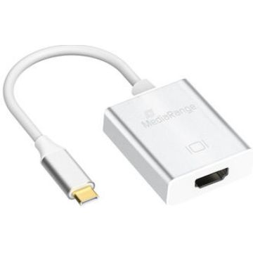 MediaRange USB Type-C 3.1 auf HDMI converter, silver