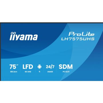 iiyama ProLite LH7575UHS-B2AG - Digital Signage Display