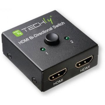 Techly HDMI Switch, Bi-Direktional, Switch 4K@60Hz, 2-Port