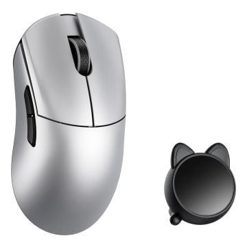WLMouse Huan Stainless Magnesium Alloy Wireless Silver - Muis