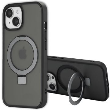 Accezz Ring Stand Backcover met MagSafe iPhone 15 Pro - Zwart
