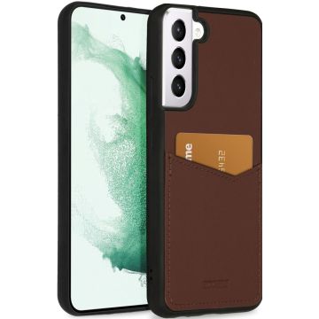 Accezz Premium Leather Card Slot Backcover Samsung Galaxy S22 Plus - Bruin