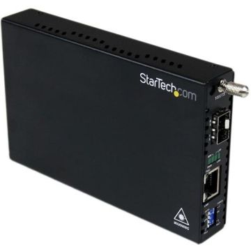 StarTech.com Gigabit ethernet glasvezel media converter met open SFP slot - ondersteunt 101001000 netwerken