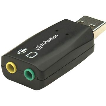 Manhattan Hi-Speed USB 3D Sound Adapter - Geluidskaart