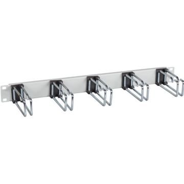 EFB 19"" 1HE KabelfÃ¼hrungspanel,5x DoppelbÃ¼gel 110mm, grijs