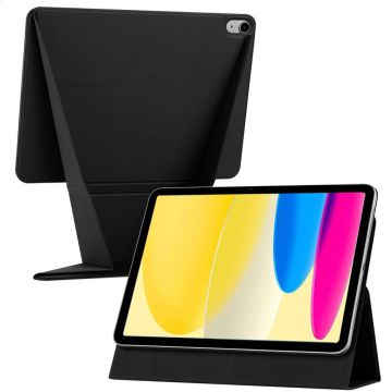 ACCEZZ – High Stand Tablet Case – Bookcase 11″ – Kunst‑leder – Magnetische bevestiging – Verstelbare kijkhoek – zwart