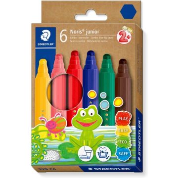 STAEDTLER Fasermaler Noris junior Jumbo 6er-Set