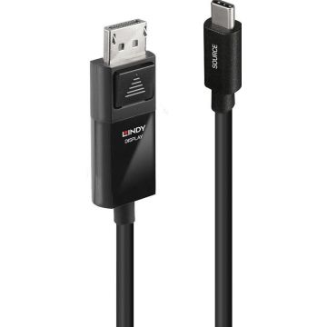 Lindy 1m USB Type C an DP 4K60 Adapterkabel met HDR