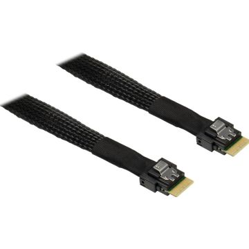 Inter-Tech Kabel SFF 8654-4i -> SFF 8654-4i- 0,7m