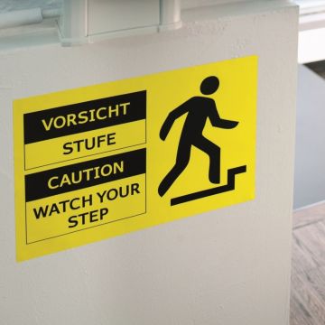 Herma 8033 Signaleringsplaatjes slijtvast A4 210x297 mm geel sterk hechtend folie mat weer
