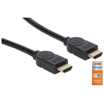 Manhattan Premium HDMI-Kabel Ethernet-kanaals 4K@60HZ 1,8m
