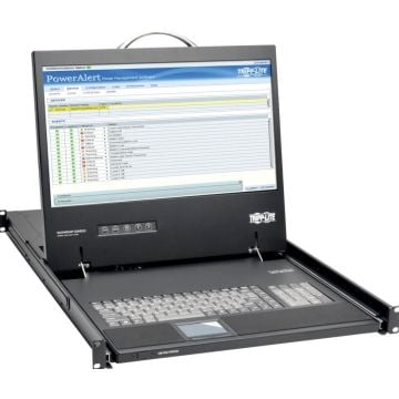 Tripp Lite Rack Console 1URM DVI, VGA for KVM Switch, 19" LCD 1080p Rackmount TAA - KVM-console