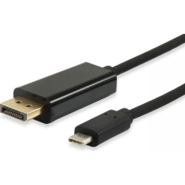 Equip Adapterkabel USB-C St -> DP St 1.8m zwart Polybeutel