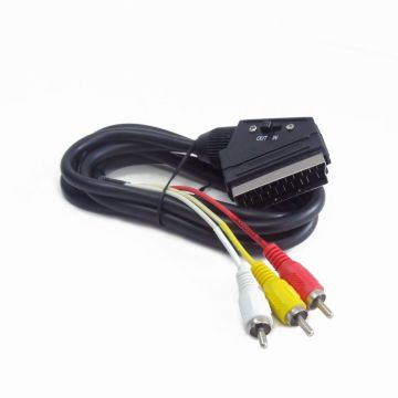 gembird Bidirektionales RCA-zu-SCART-Kabel, 1,8 m
