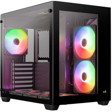 AeroCool Behuizing Midi Dryft MicroATX/ATX/MiniITX ARGB (black)